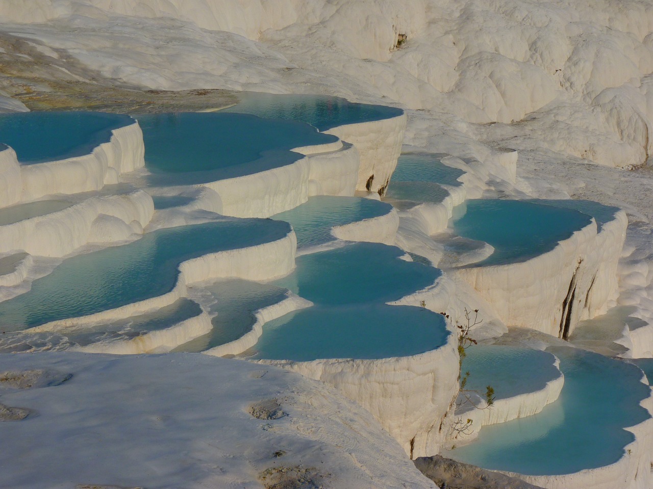 pamukkale, sintered lime terraces, sinter terrace