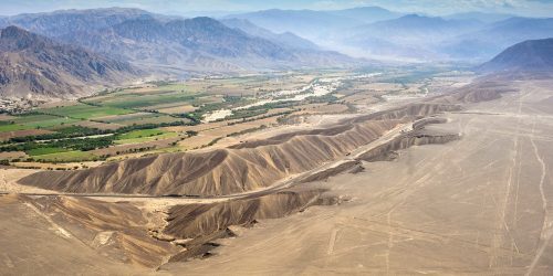 Nazca desert in Peru, South America