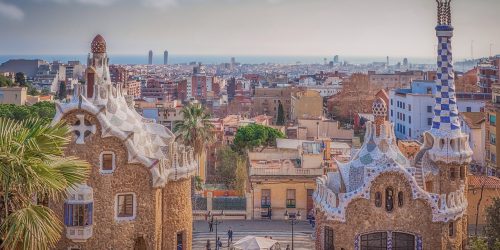 barcelona, spain, guell park